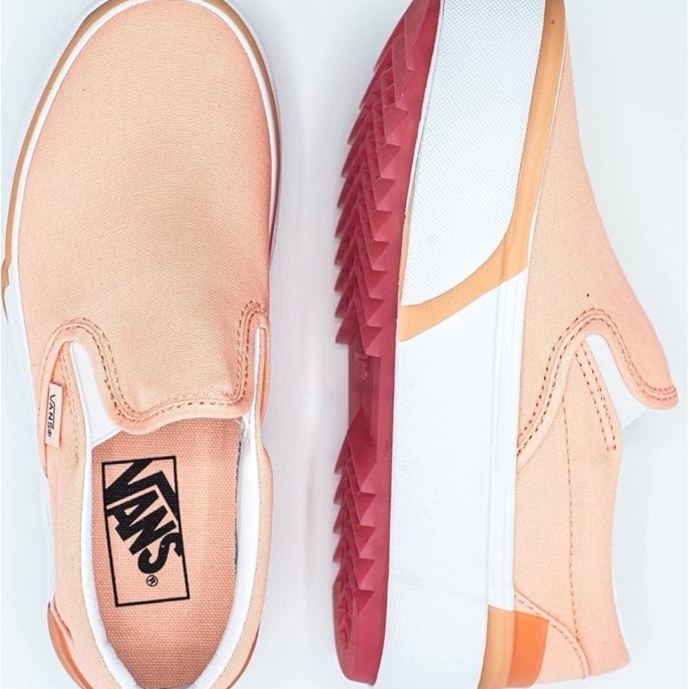 Vans Uni-Sex Peach Slip-On Shoes